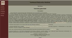Desktop Screenshot of etananyag.korosy.hu